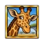 The giraffe symbol worth 500 coins for five on a line in Mega Moolah.