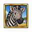 The zebra symbol that returns 400 coins for five in a row on Mega Moolah.